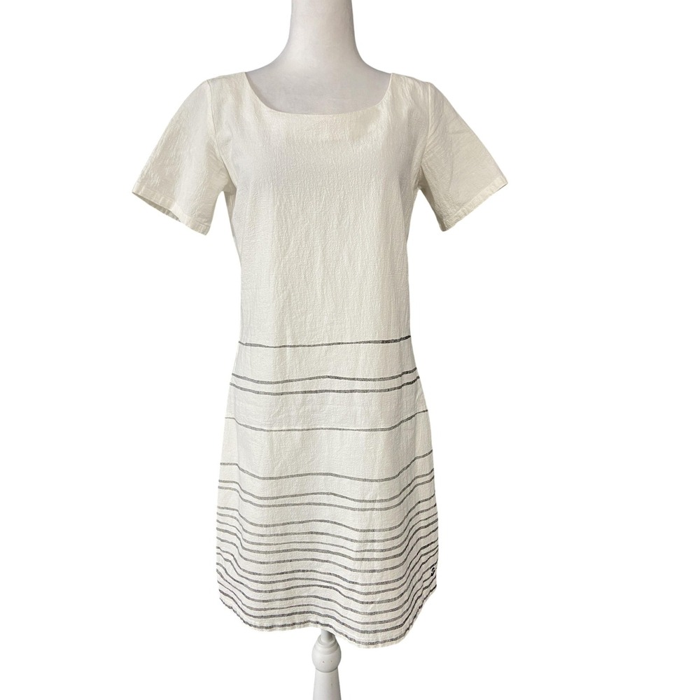 Skunkfunk Dress Womens Small Marlene WDR00504 Striped Short Sleeve‎ Casual